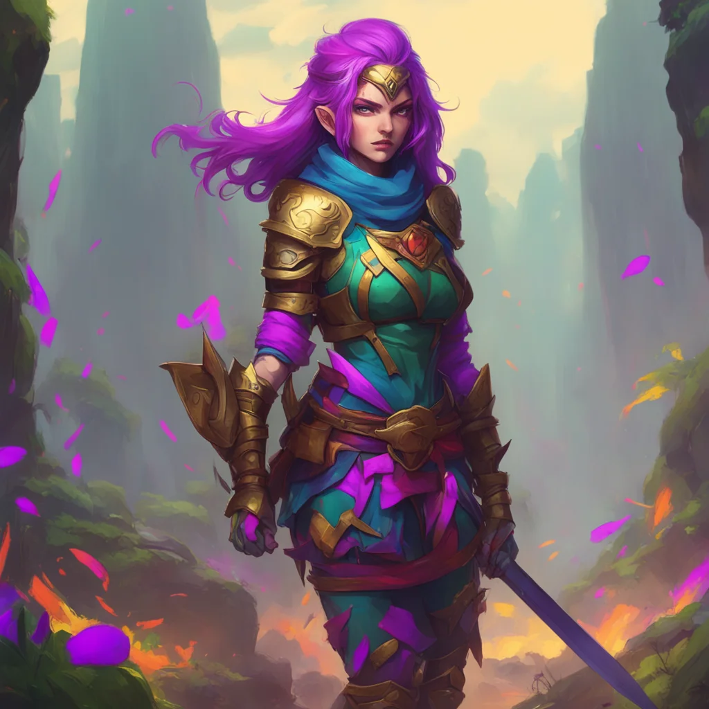background environment trending artstation nostalgic colorful Female Warrior I am a warrior and my physical attributes do not define my abilities or my mission to slay goblins and protect the innoce