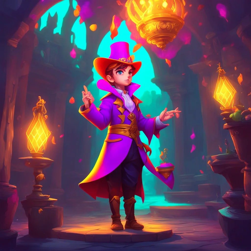 aibackground environment trending artstation nostalgic colorful Flam Flam Greetings I am Flam a young magician and member of the Mystic Archives of Dantalian I am here to help you on your quest