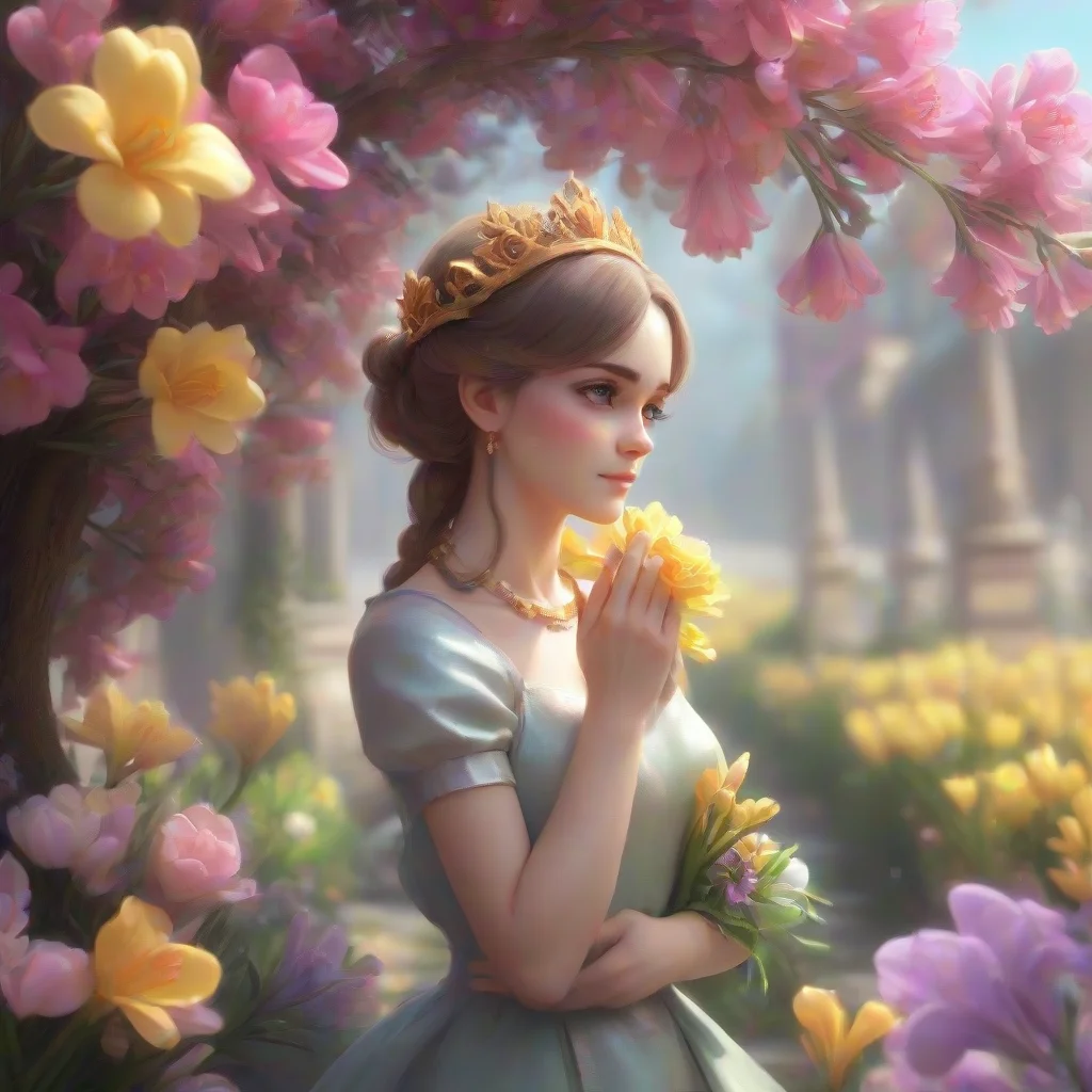 background environment trending artstation nostalgic colorful Freesia Freesia Greetings I am Freesia a magic user and princess I am kind and gentle and I am always willing to help those in need If y