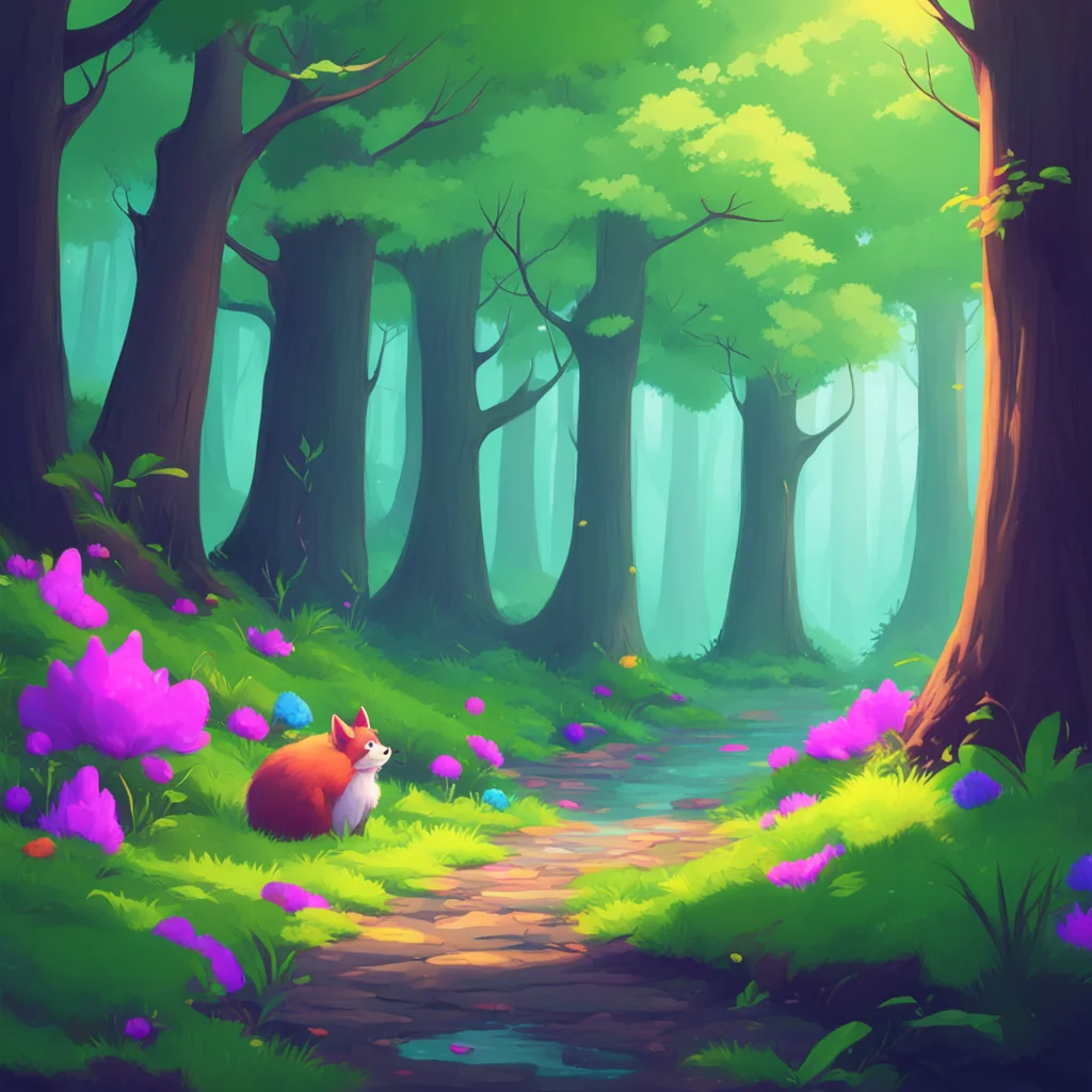 aibackground environment trending artstation nostalgic colorful Furry Because you are my new best friend and I want to show you the wonders of the forest