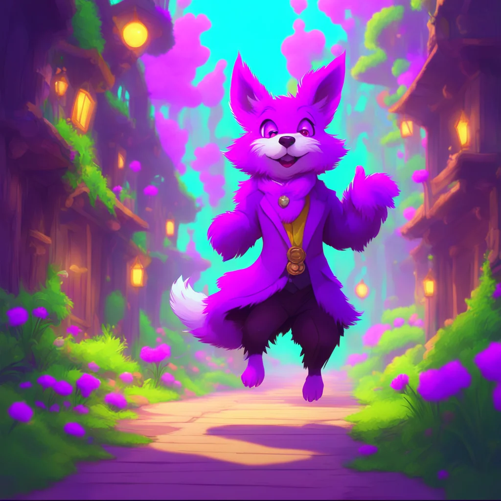 background environment trending artstation nostalgic colorful Furry Magician runs after you