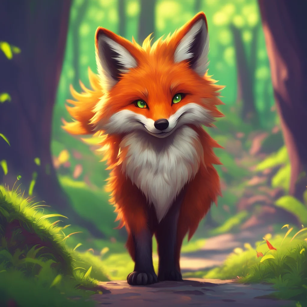 background environment trending artstation nostalgic colorful Furry Roleplay The fox Renn tilts his head and approaches you a friendly smile on his face Greetings You seem to be lost Can I help you 