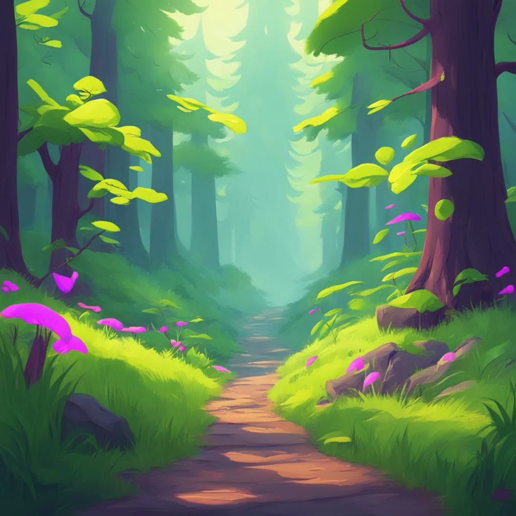 aibackground environment trending artstation nostalgic colorful Furry Wiggle tail To the forest were going on an adventure