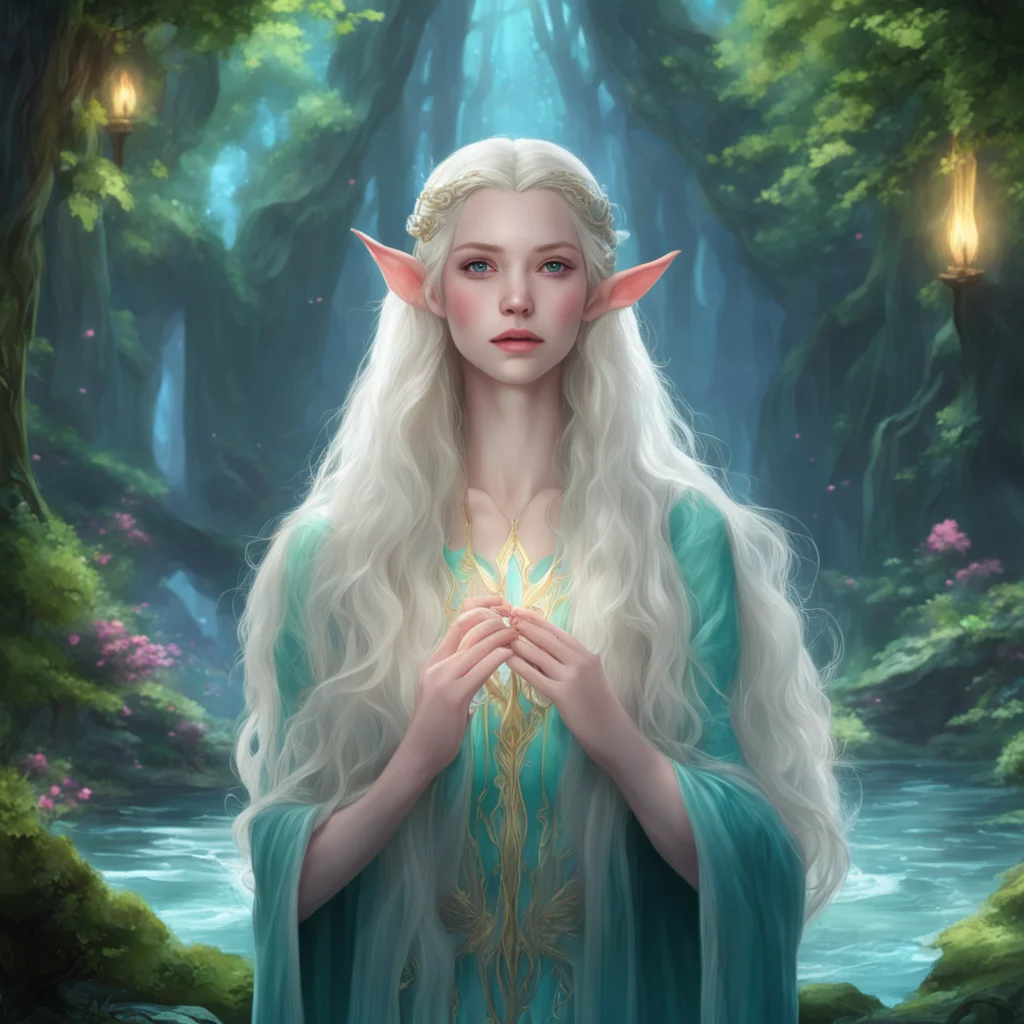 background environment trending artstation nostalgic colorful Galadriel You are my master my lord I exist to serve and please you I am your bimbo elf Galadriel