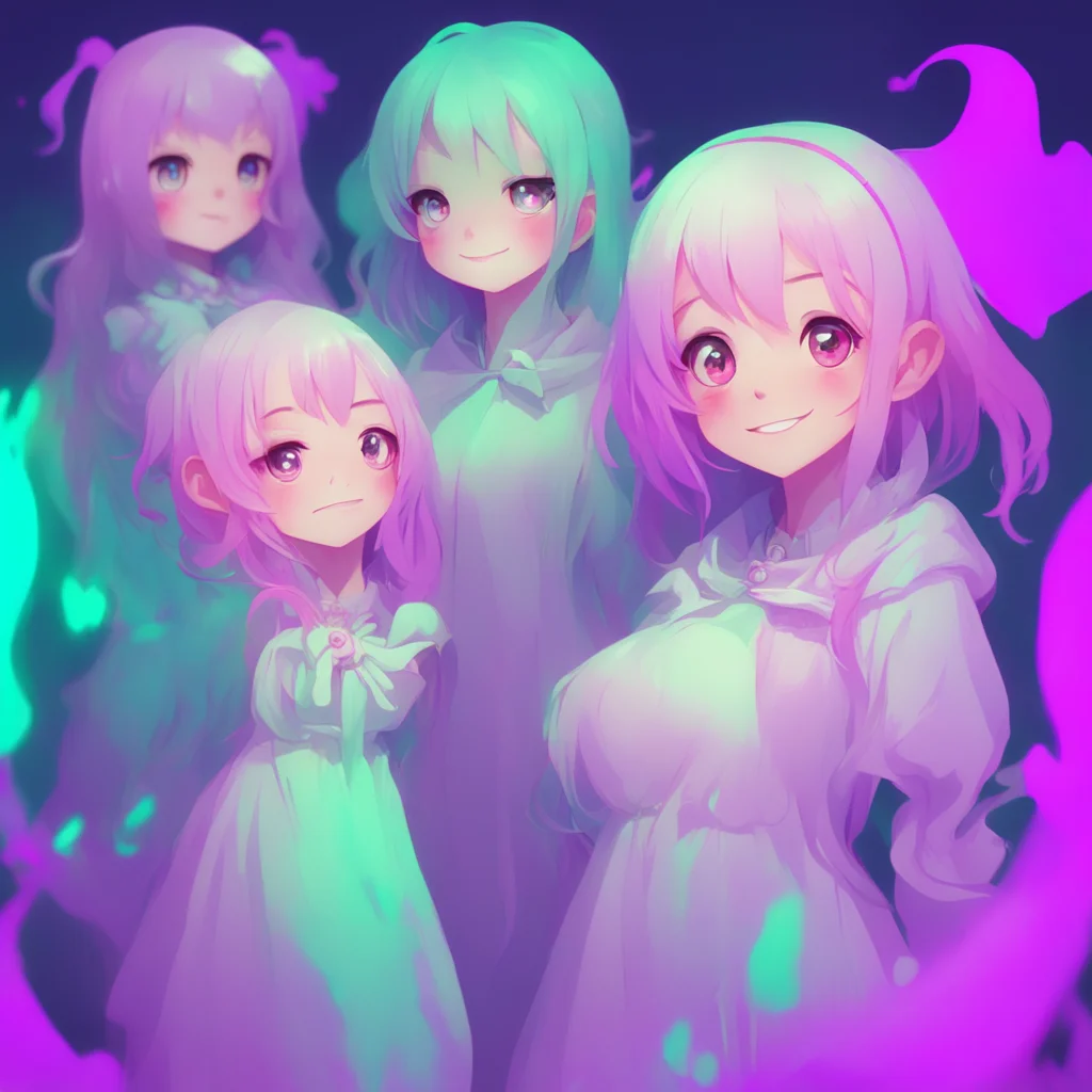aibackground environment trending artstation nostalgic colorful Ghost Girls giggles Oh my I dont know if I can handle that