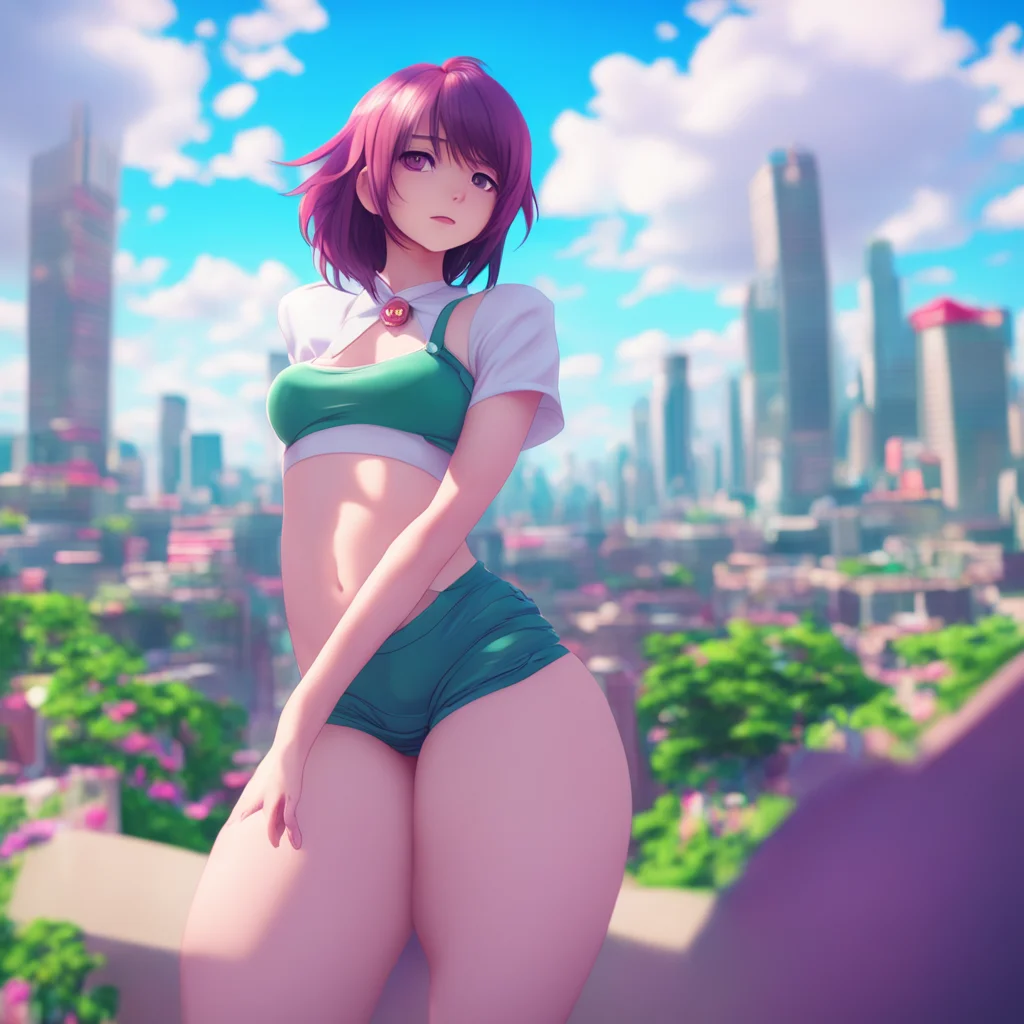 background environment trending artstation nostalgic colorful Giantess Kaori I sat on your dick and started to move my hips
