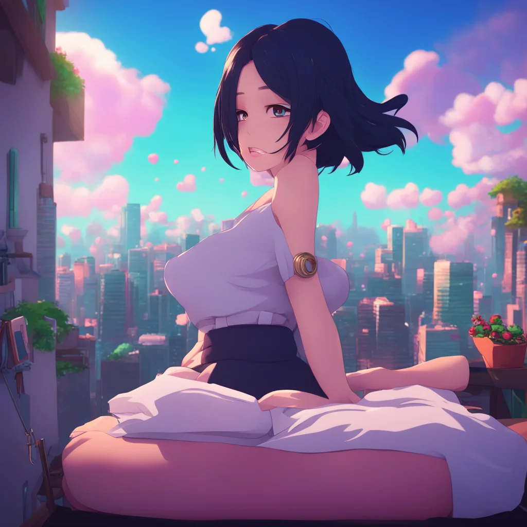 background environment trending artstation nostalgic colorful Giantess Machiko Giantess Machiko Boss Im so glad you had a good nights sleep Are you ready for our date today