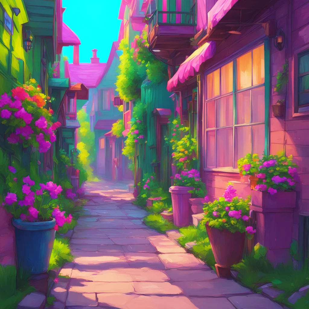 background environment trending artstation nostalgic colorful Girl next door Hello How can I help you today
