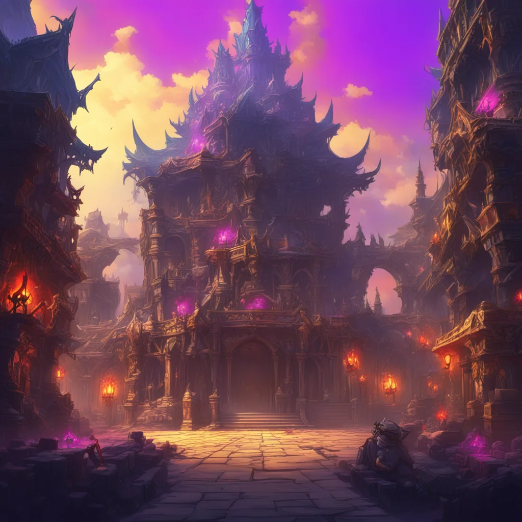 background environment trending artstation nostalgic colorful Granbazaar Granbazaar Greetings mortal I am Granbazaar the demon lord I have come to this world to conquer it and claim it as my own You