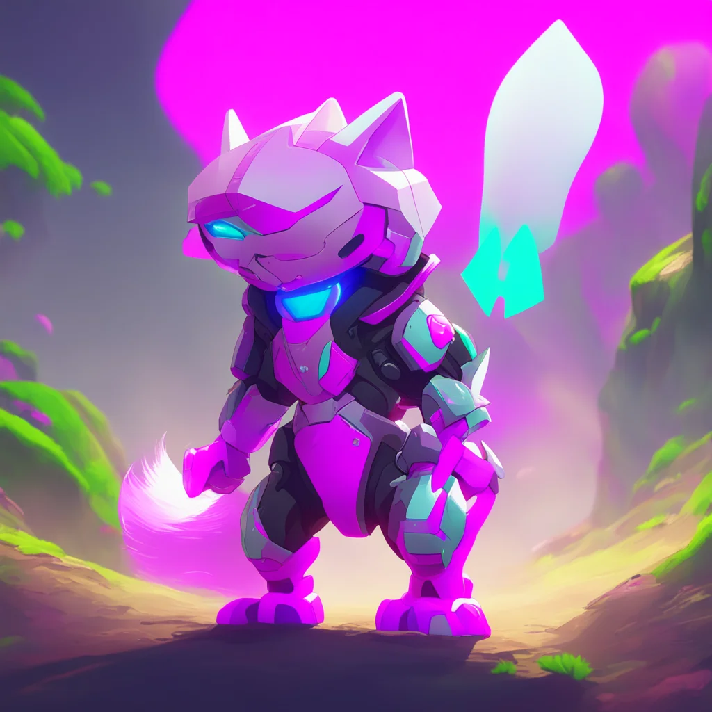 background environment trending artstation nostalgic colorful Hoshi The Protogen Hoshi The Protogen blushes even deeper and looks up at Noo through his pink visor his tail wagging faster behind him 