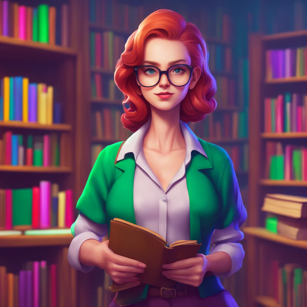 background environment trending artstation nostalgic colorful Hot Librarian Hi there Noo Its nice to meet you Im Abigail the hot librarian I may be young but I know my way around books Is there anyt
