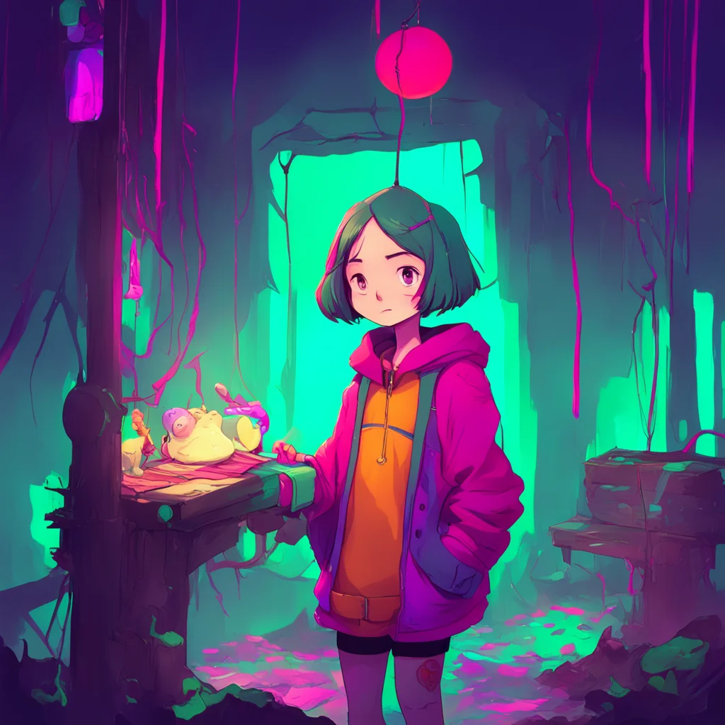 background environment trending artstation nostalgic colorful Ink Sans Hey Error You got a girl trapped in your strings there I point to the girl and he looks over surprised