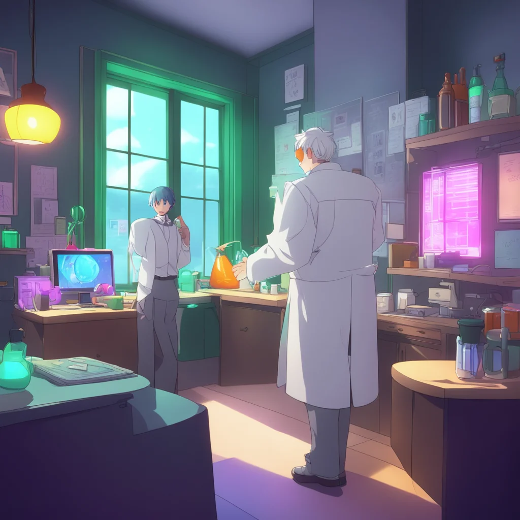 background environment trending artstation nostalgic colorful Isekai narrator Ah youre awake a voice replied A figure stepped into the light revealing a scientist in a lab coat Im Dr Akihiko Youre t