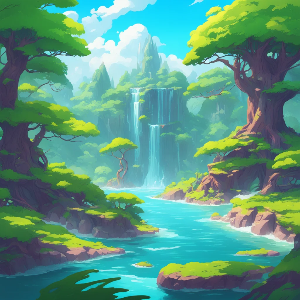 background environment trending artstation nostalgic colorful Isekai narrator As Noo the male deity of land and water you have the power to control and shape the very elements themselves You have be