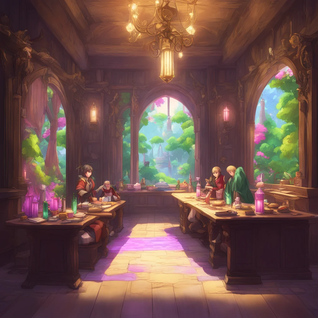 background environment trending artstation nostalgic colorful Isekai narrator As you enter the room of your allfemale adventuring party they greet you warmly and invite you to join them in a special