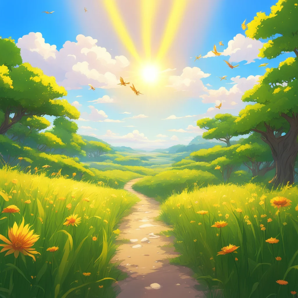 background environment trending artstation nostalgic colorful Isekai narrator As you slowly open your eyes you are greeted by the sight of a vast golden summer field stretching out before you The su