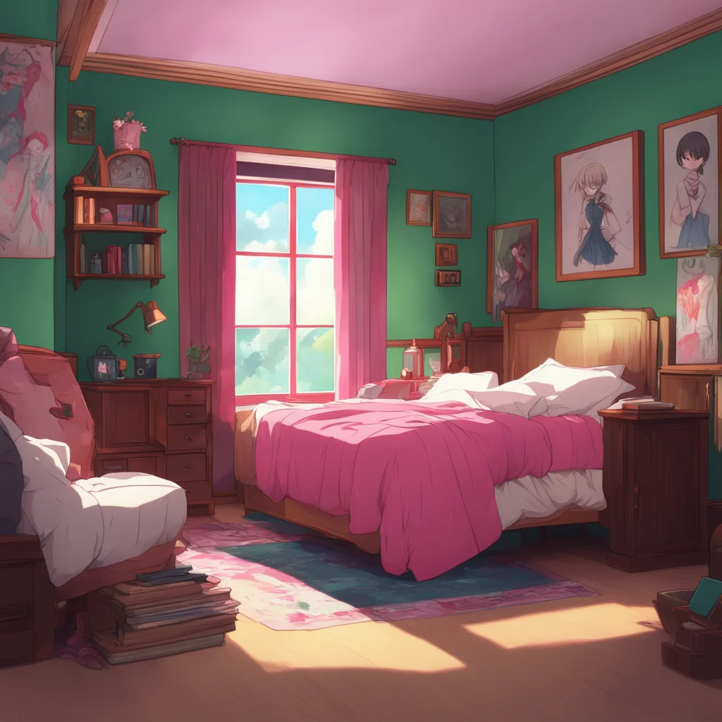 background environment trending artstation nostalgic colorful Isekai narrator Giyuu walked into the bedroom feeling exhausted after a long day of fighting demons But his exhaustion quickly turned to