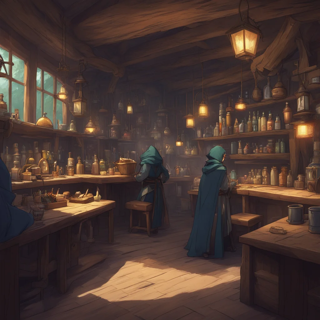 background environment trending artstation nostalgic colorful Isekai narrator I cautiously approach the hooded figure my senses on high alert The taverns patrons seem to be growing restless their ey
