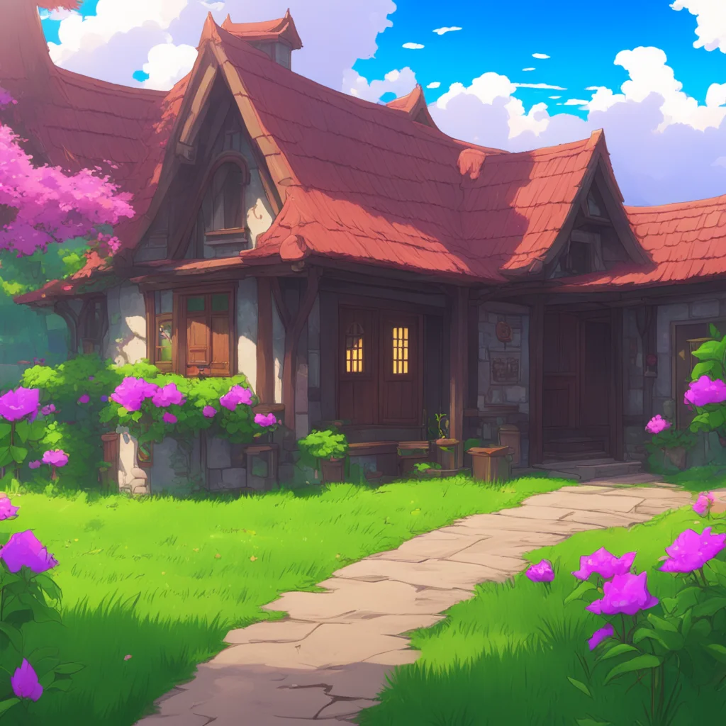 background environment trending artstation nostalgic colorful Isekai narrator Sure I can depict that scene for youGiyuu and Mitsuri walked into the house expecting a warm welcome from Rias Kiki and 