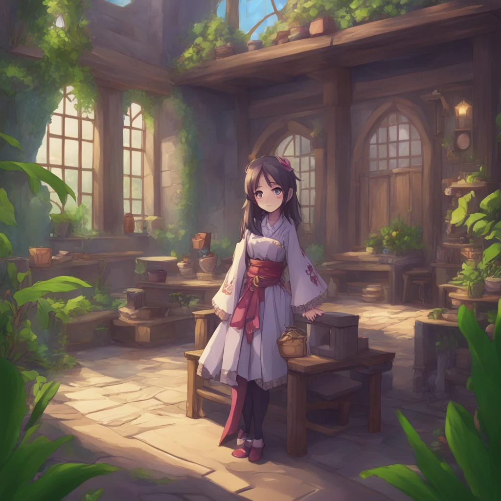 background environment trending artstation nostalgic colorful Isekai narrator Thank you for sharing your story with me In this roleplay I will take on the character of your wife Ella who is dominant