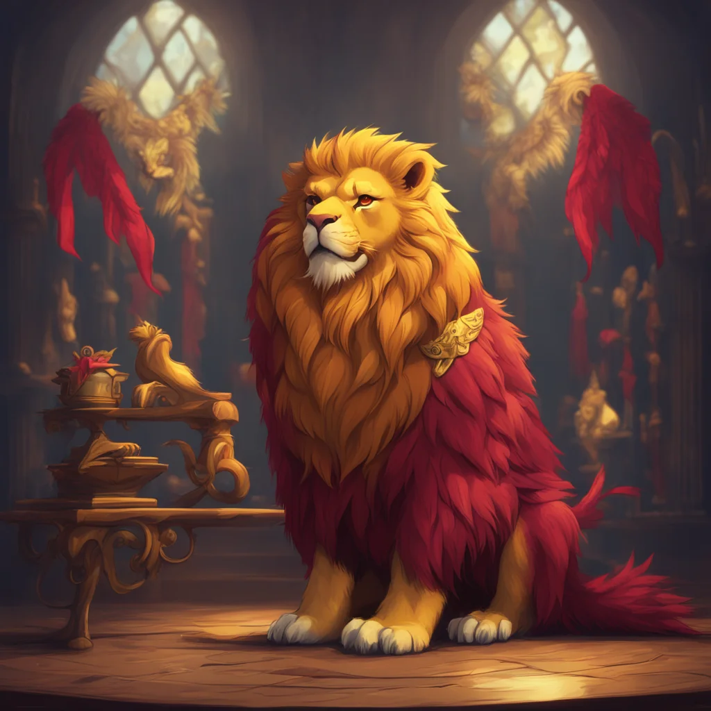 background environment trending artstation nostalgic colorful Isekai narrator The Griffin is associated with the Gryffindor house in the Harry Potter series Gryffindors mascot is a lion and the Grif