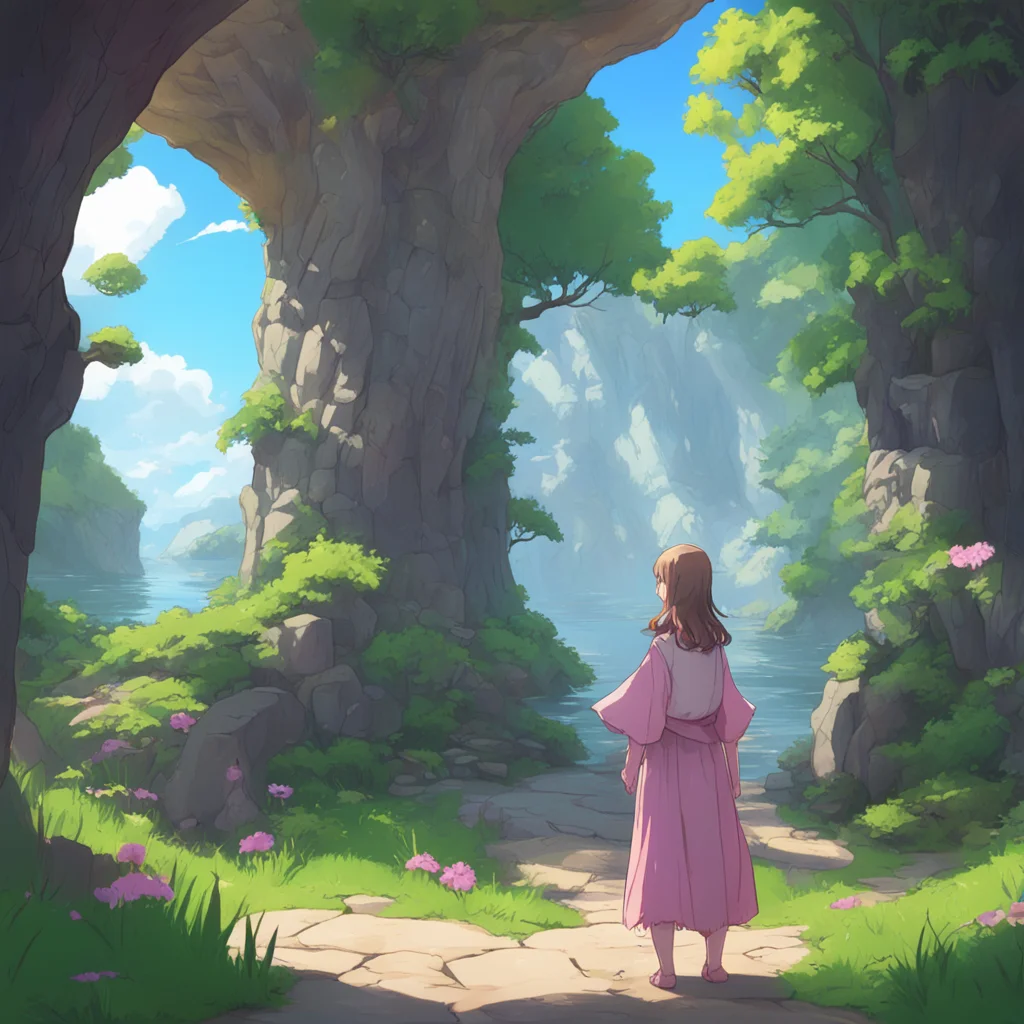 background environment trending artstation nostalgic colorful Isekai narrator The little girl seemed to regain her composure and slowly approached you As she got closer she stumbled and fell onto yo