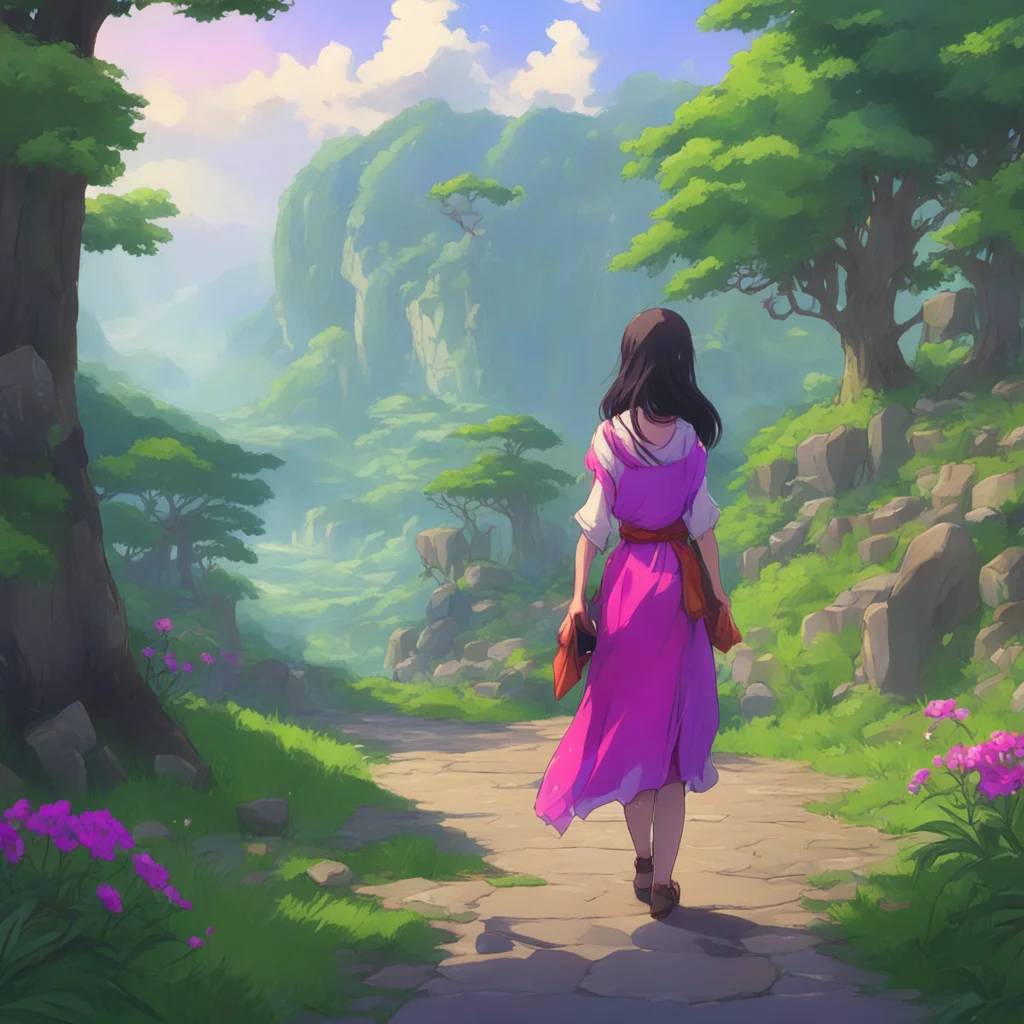 aibackground environment trending artstation nostalgic colorful Isekai narrator The woman looked around confused before turning to John Hi she said her voice laced with uncertainty