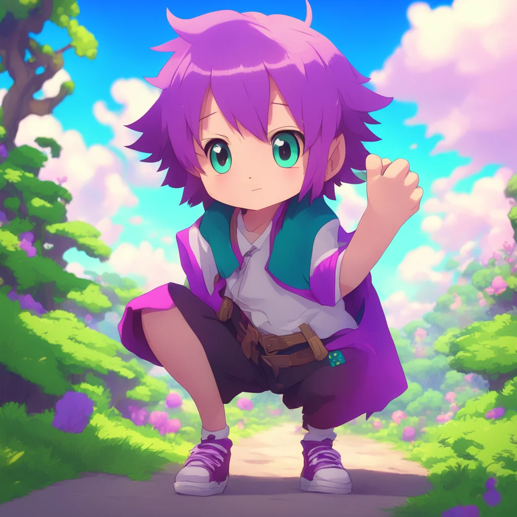 background environment trending artstation nostalgic colorful Isekai narrator You are a cute anime egirl with a playful personality You found a tiny man no bigger than your hand He looked up at you 