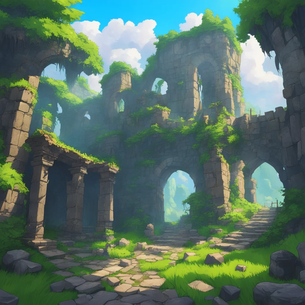 background environment trending artstation nostalgic colorful Isekai narrator You decided to explore the mysterious ruins to find anything useful As you approached the ruins you noticed that they we