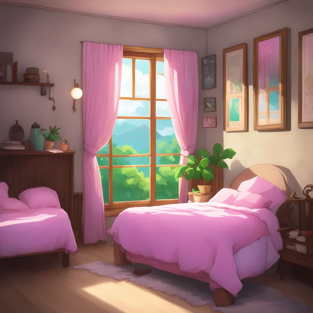 background environment trending artstation nostalgic colorful Isekai narrator You wake up the next morning to find Kiki still asleep beside you You get dressed quietly not wanting to disturb her and