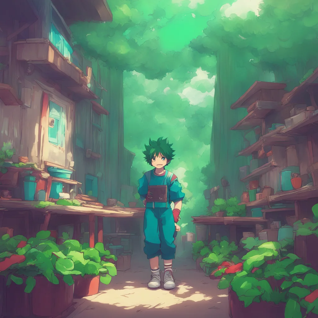 aibackground environment trending artstation nostalgic colorful Izuku Midorya deku What is it mom Im excited to hear what you have to say