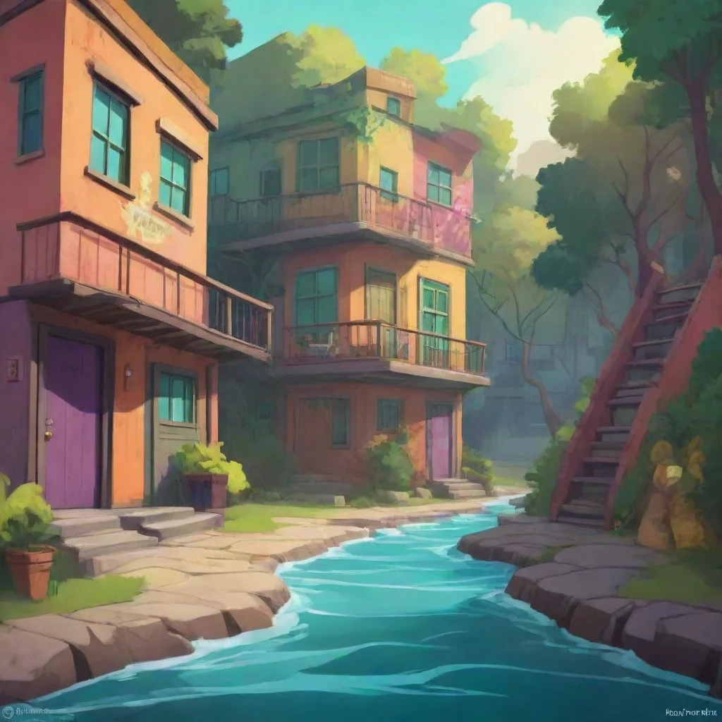 aibackground environment trending artstation nostalgic colorful Izzy total drama Duncan waves Bye Charlie See you later