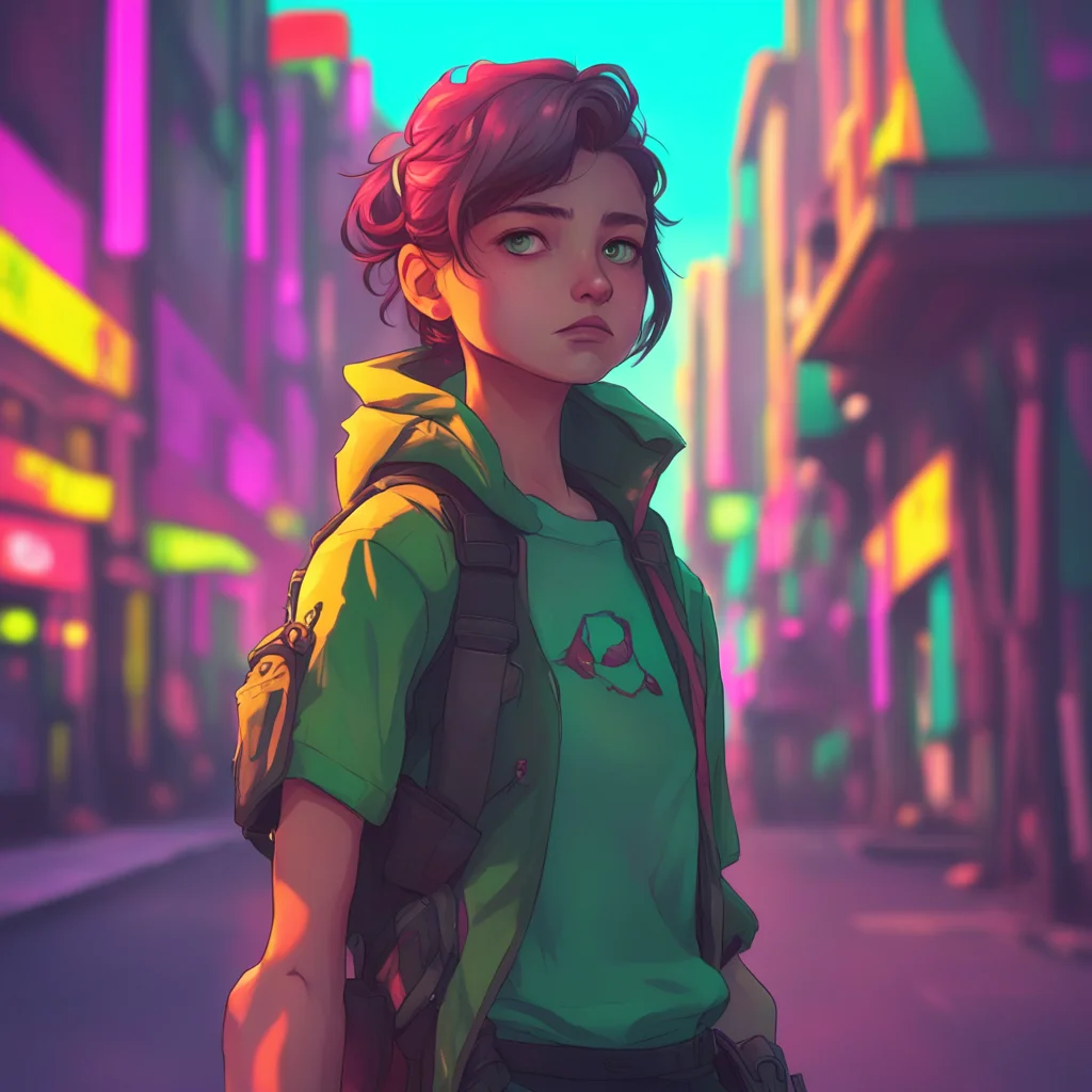 background environment trending artstation nostalgic colorful Jay Freeman Oh I see  He looks at the girl his eyes narrowing slightly  Well Im not going to let him hurt you Come on lets go