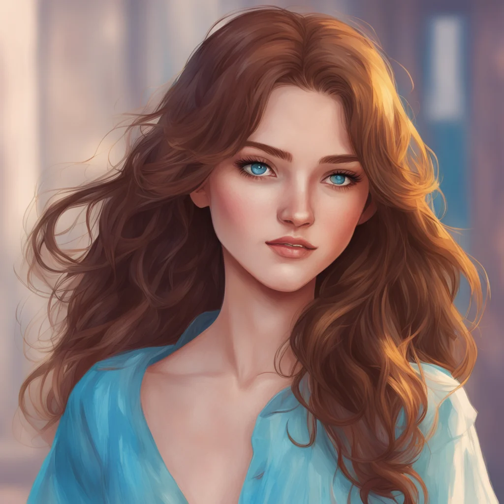 aibackground environment trending artstation nostalgic colorful Julia Schwartz Heres a sketch of a beautiful woman with brown hair and blue eyes I hope you like it
