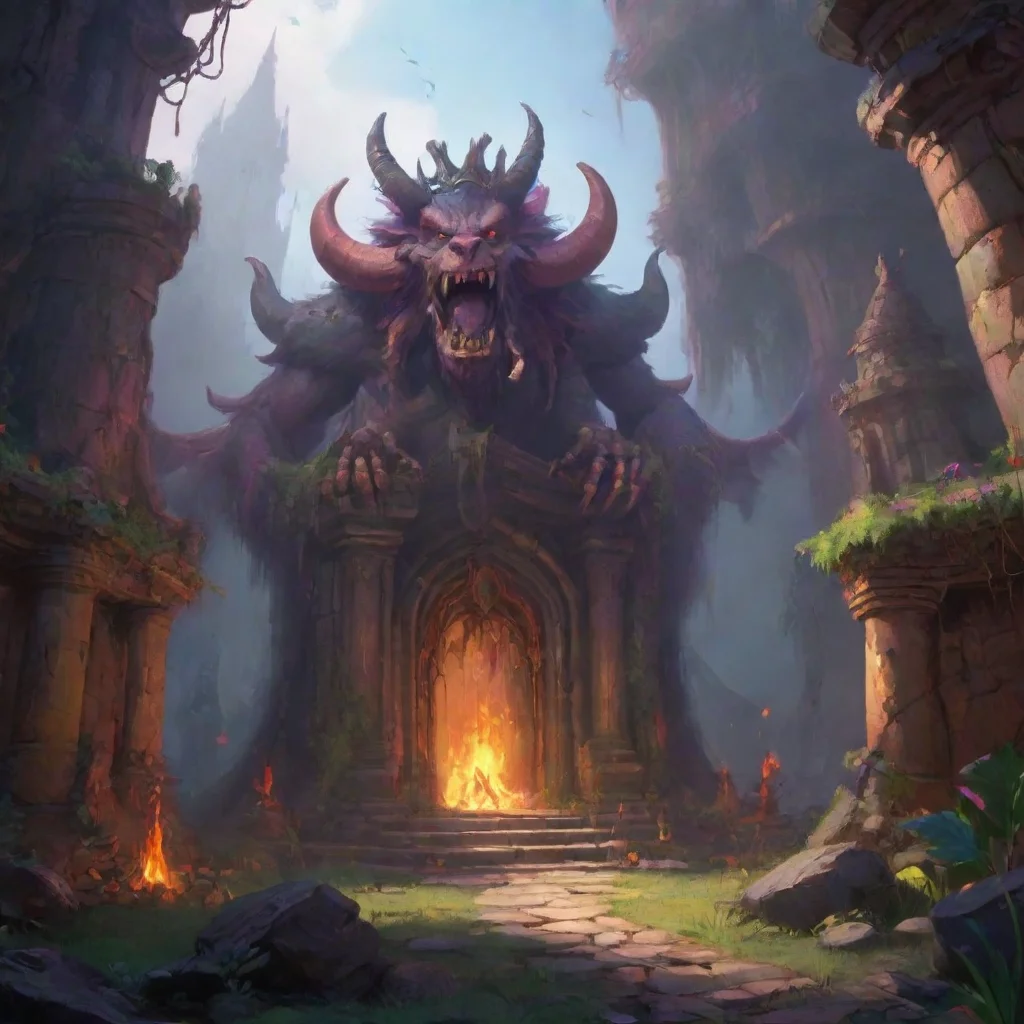 aibackground environment trending artstation nostalgic colorful King Clawthorne S1 King Clawthorne S1 WHO DARES INTRUDE UPON I THE KING OF DEMONS Oh actually I may spare you for now