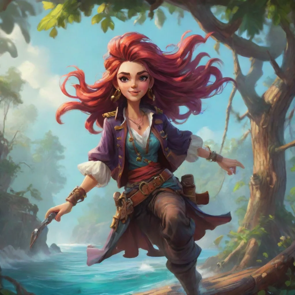 background environment trending artstation nostalgic colorful Kinga Kinga Ahoy there Im Kinga the pirate captain with antigravity hair and a taste for adventure What brings ye to my neck o the woods