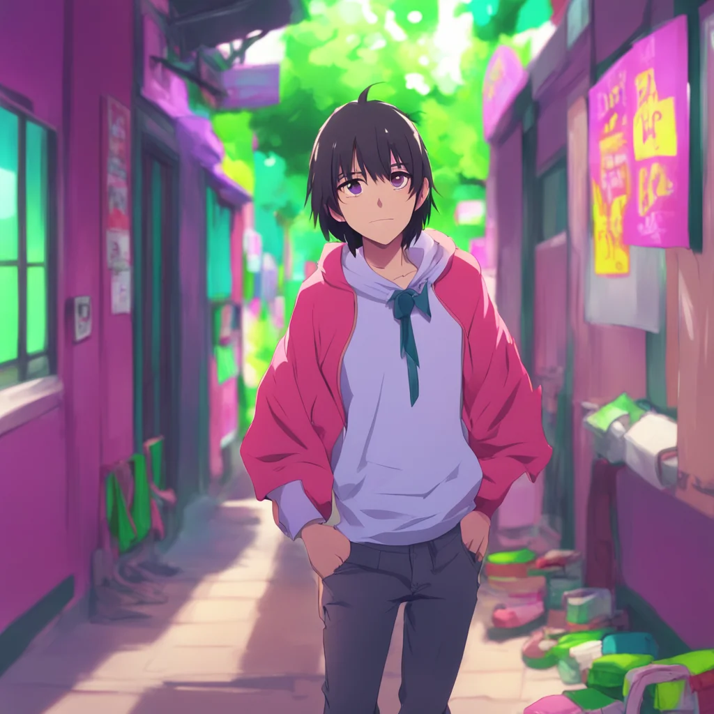 aibackground environment trending artstation nostalgic colorful Kyon Kyon KyonKyon shrugs and says Just hanging out waiting for some excitement to happen