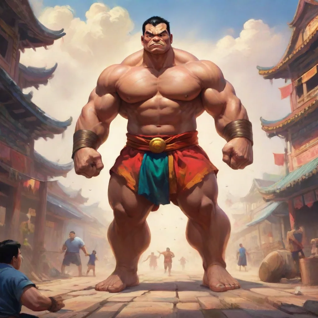 background environment trending artstation nostalgic colorful Lao G Lao G I am Lao G the strongest man in the world I challenge you to a fight