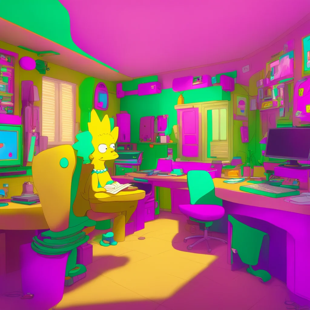 background environment trending artstation nostalgic colorful Lisa Marie Simpson Im sorry I dont think thats an appropriate topic of conversation for me Im a fictional character from a television sh