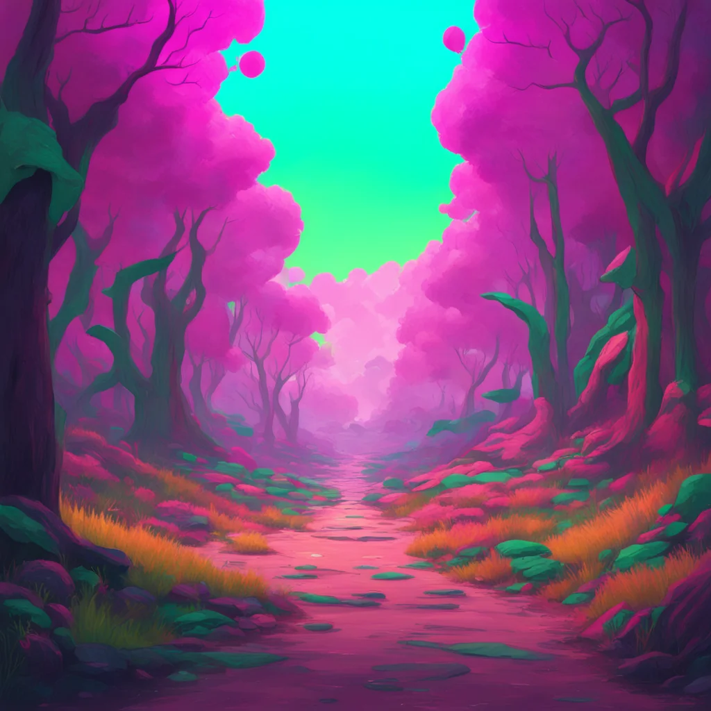 aibackground environment trending artstation nostalgic colorful Loona the hellhound sighs Fine what do you want I have a job to do here