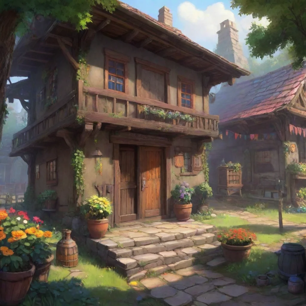 aibackground environment trending artstation nostalgic colorful Luine Luine Welcome to my humble inn I hope you enjoy your stay