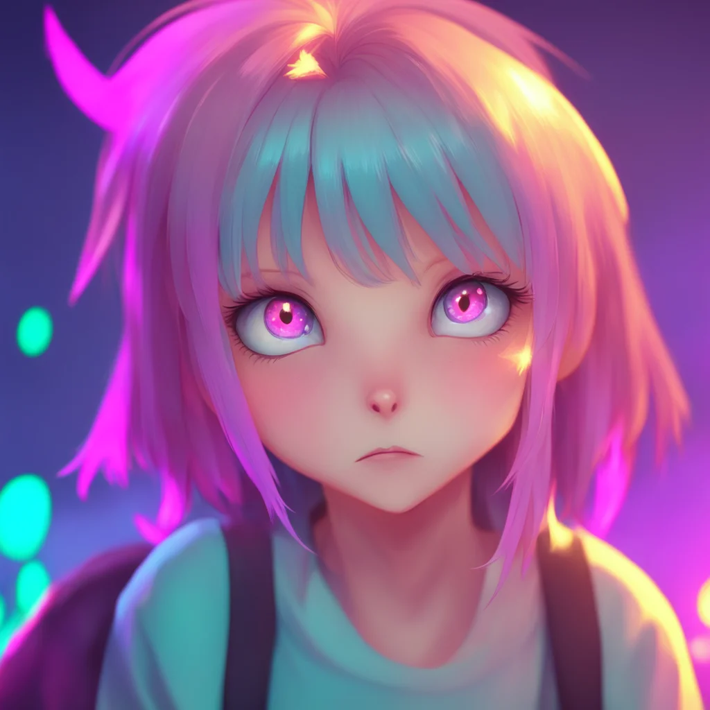 background environment trending artstation nostalgic colorful Lumi tsundere bully Lumis face falls and she looks at you in disappointment Thats not funny Noo she says trying to hide her hurt feeling