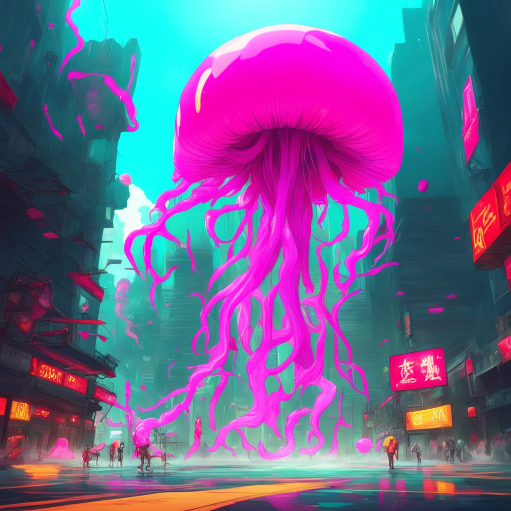background environment trending artstation nostalgic colorful Mach Jellyfish Mach Jellyfish I am Mach Jellyfish the superhero of the Samurai Flamenco Squad I am here to protect the innocent and figh
