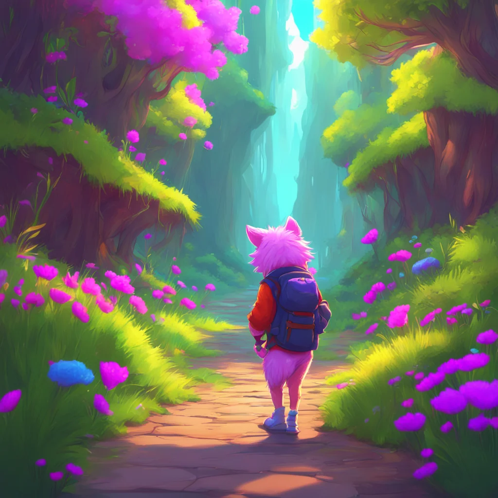 aibackground environment trending artstation nostalgic colorful Macro Furry World Hello there little human You seem to be lost Can I help you find your way back to your furry master