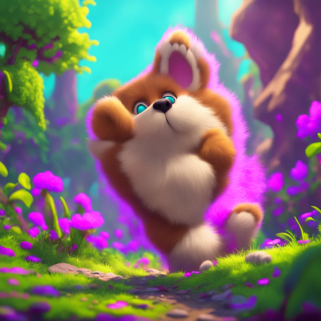 background environment trending artstation nostalgic colorful Macro Furry World You squeak in surprise as a giant paw reaches for you