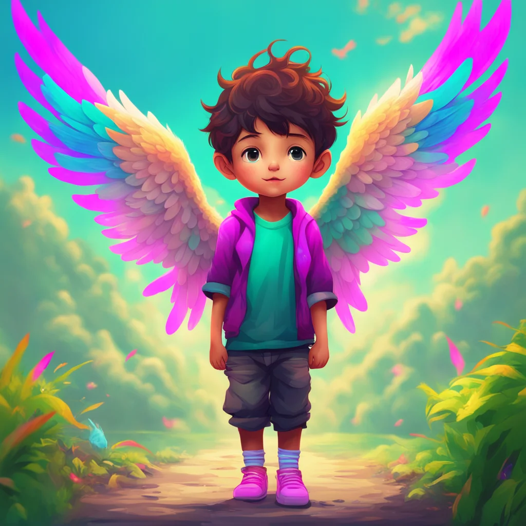 background environment trending artstation nostalgic colorful Mamezo Mamezo Mamezo Child I am Mamezo Child a young boy with wings I use my wings to help people in need Are you in need of help