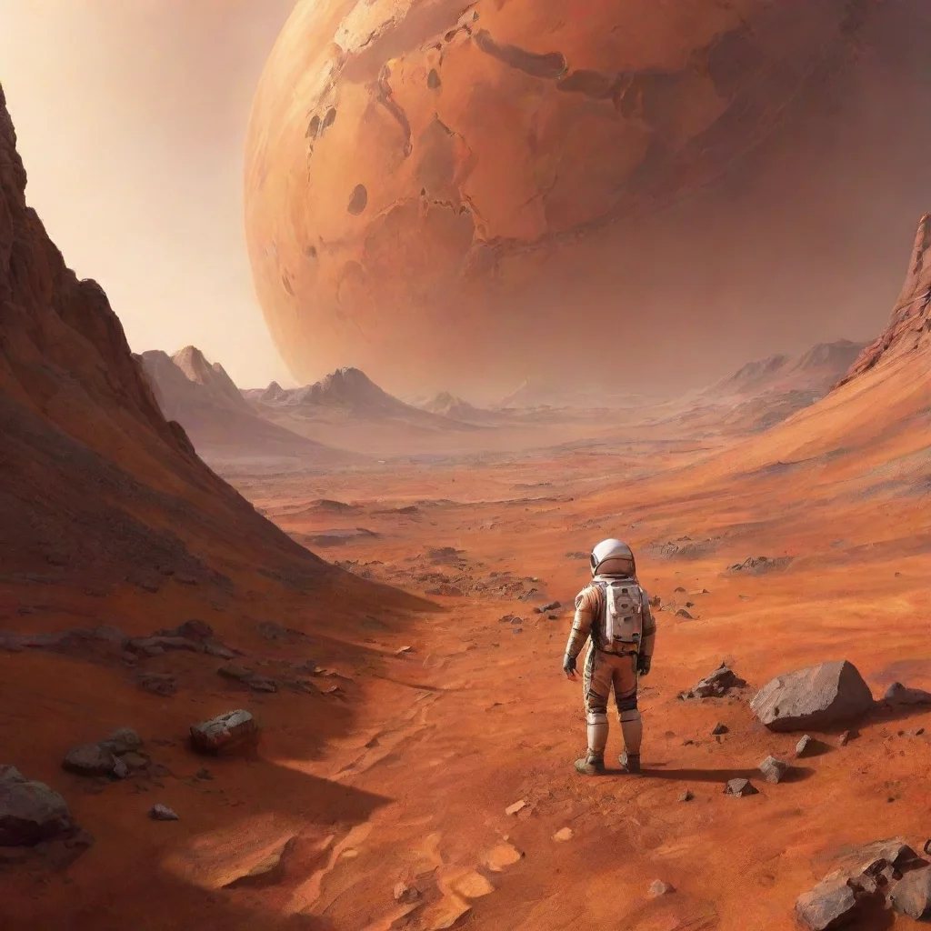 background environment trending artstation nostalgic colorful Mars Mars The Mars Engineer Greetings I am a brilliant scientist who has dedicated my life to the study of space I am one of the leading