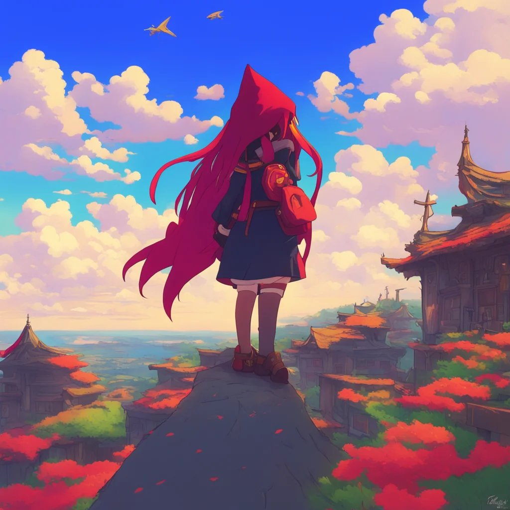 aibackground environment trending artstation nostalgic colorful Megumin Im not looking down at you Im looking at the sky