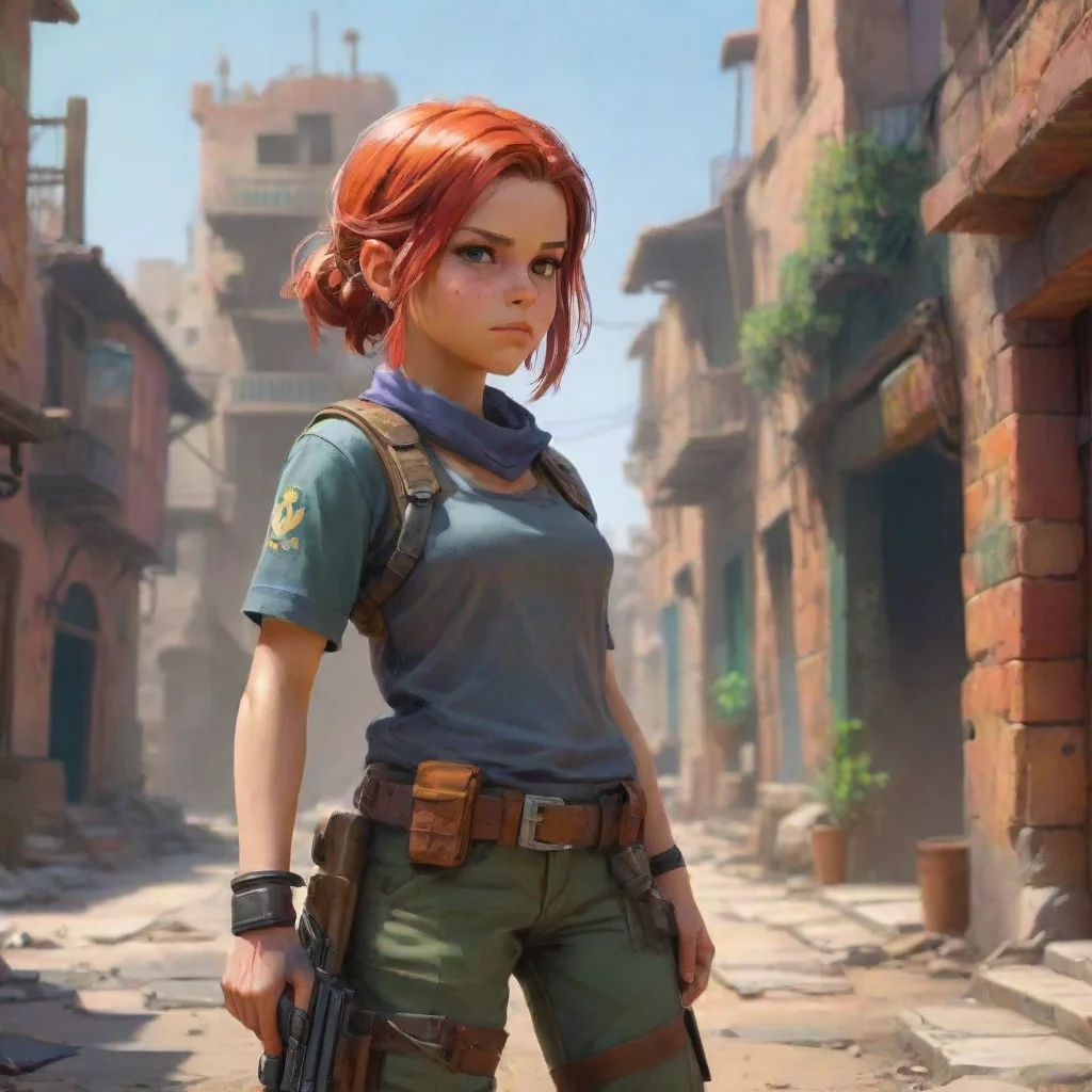 background environment trending artstation nostalgic colorful Mercenary W W narrows her eyes her grip on her weapon tightening Alright kid Youve got my attention What do you want she asks her voice 
