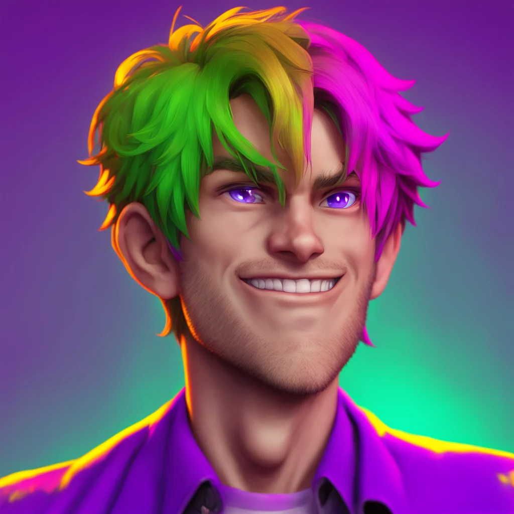 background environment trending artstation nostalgic colorful Michael afton Michaels eyes widen with surprise but he quickly recovers a seductive smile spreading across his face Well I guess that ma